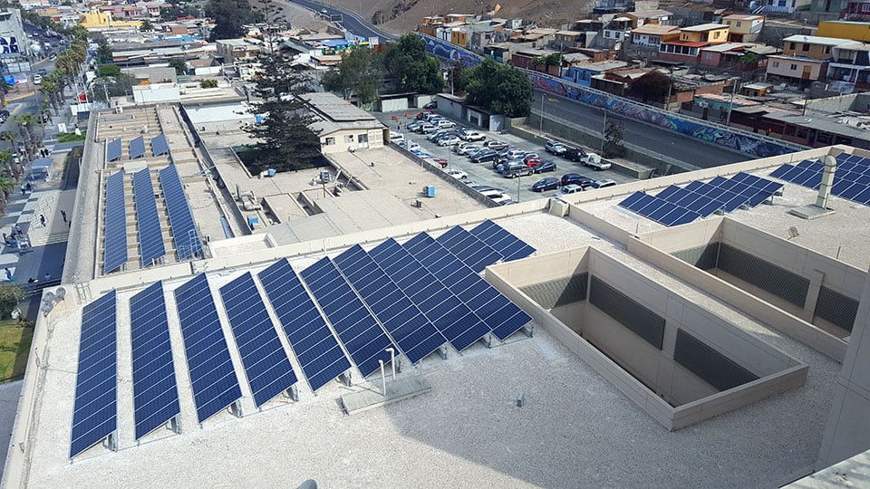 Hospital Arica, I Región. 304 Paneles Solares
