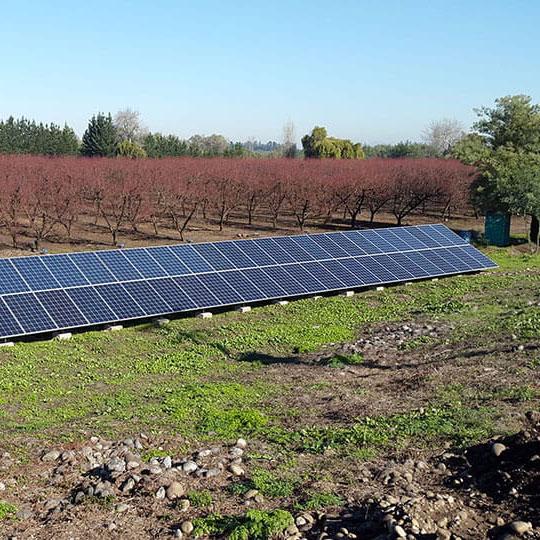 Proyecto Solar estructura inclinada