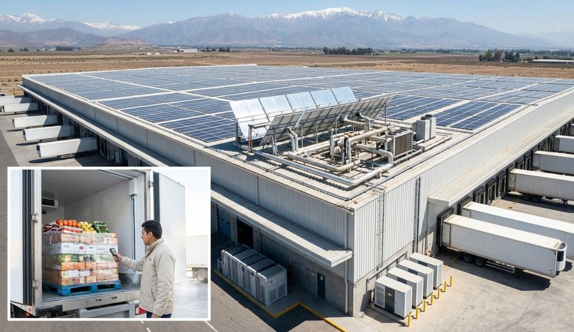 Refrigeración solar en centros de distribución: eficiencia y seguridad